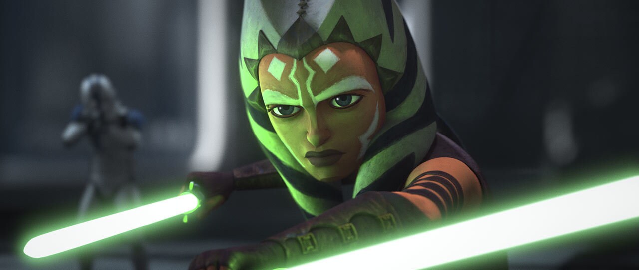 As the years go on, Ahsoka continues to train with her clone troopers at every opportunity
