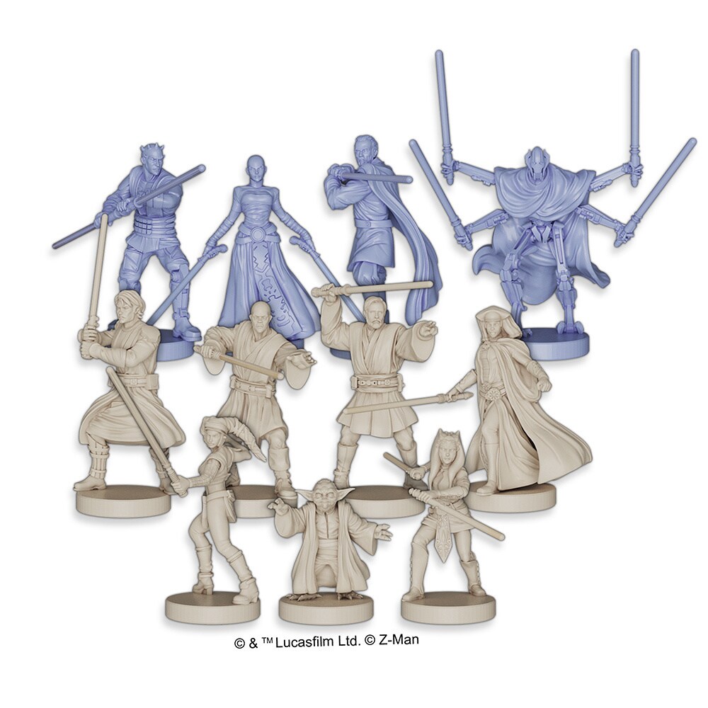 Star Wars The Clone Wars tabletop game figures