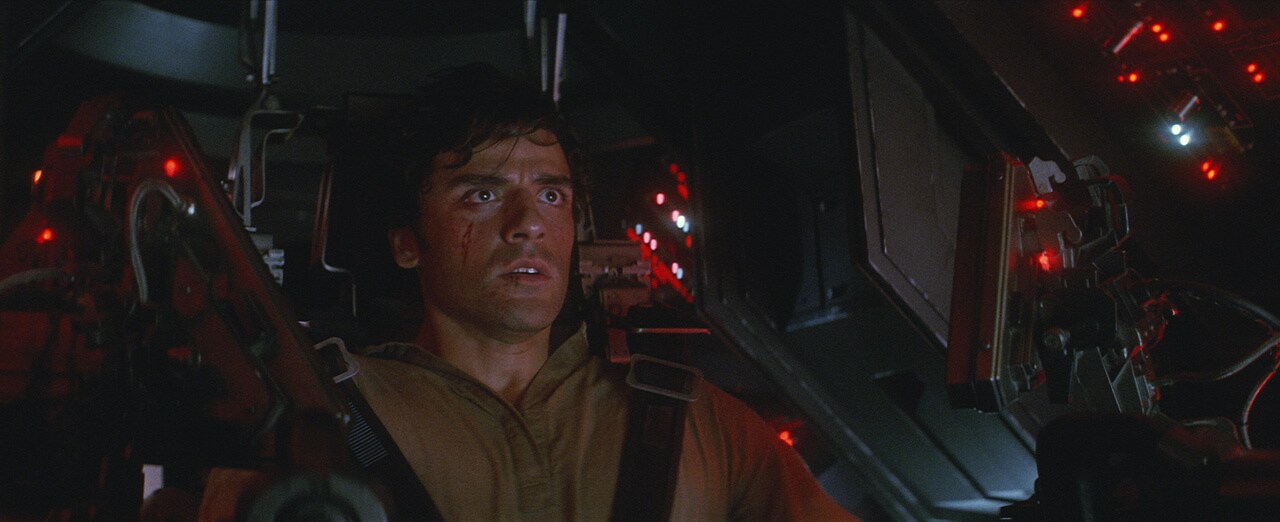 Poe Dameron in Star Wars: The Force Awakens.
