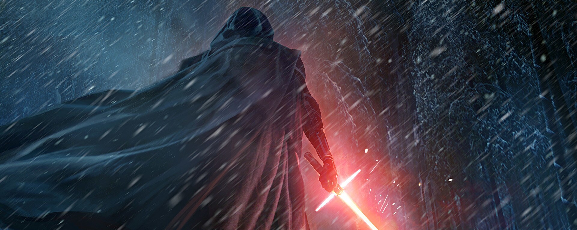 The concept piece Jedi Killer in Snow by Lucasfilm’s Doug Chiang.