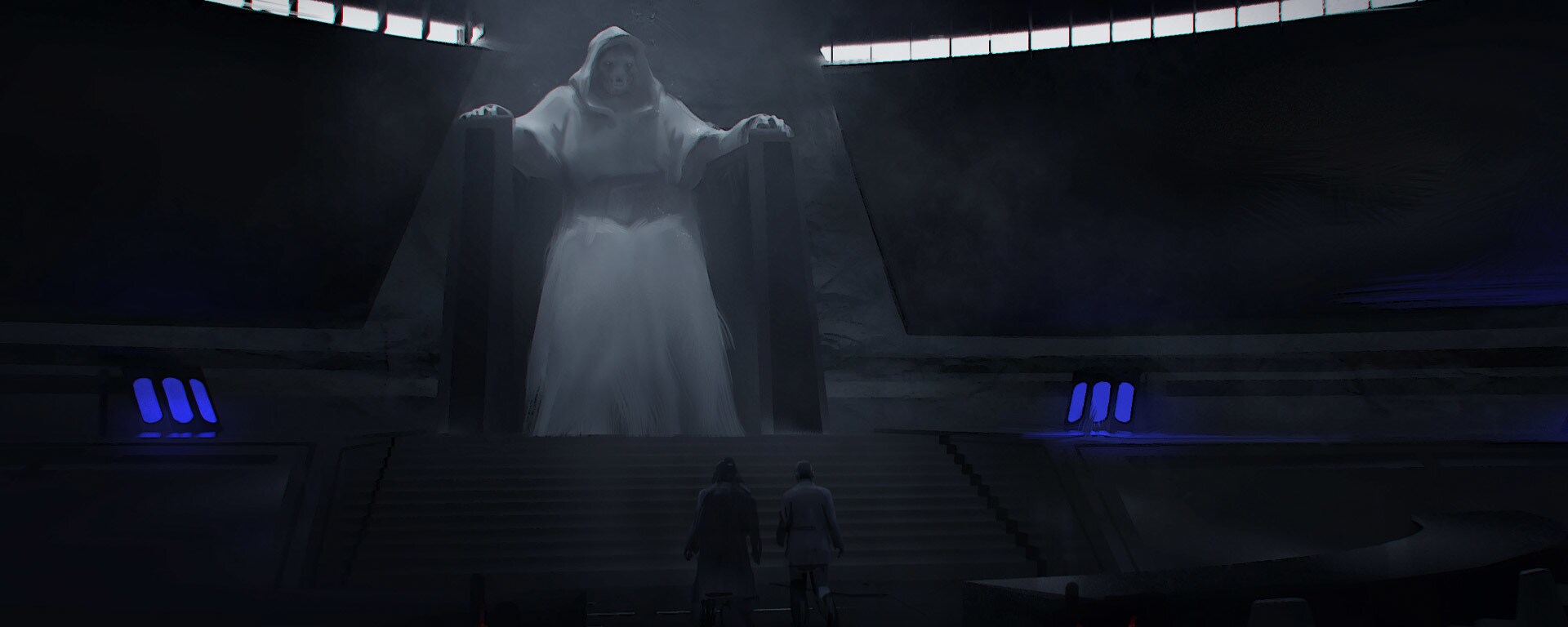 Supreme Leader Snoke concept art by James Clyne.
