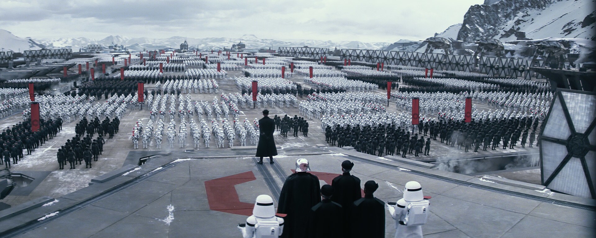 The First Order amasses on Starkiller Base.