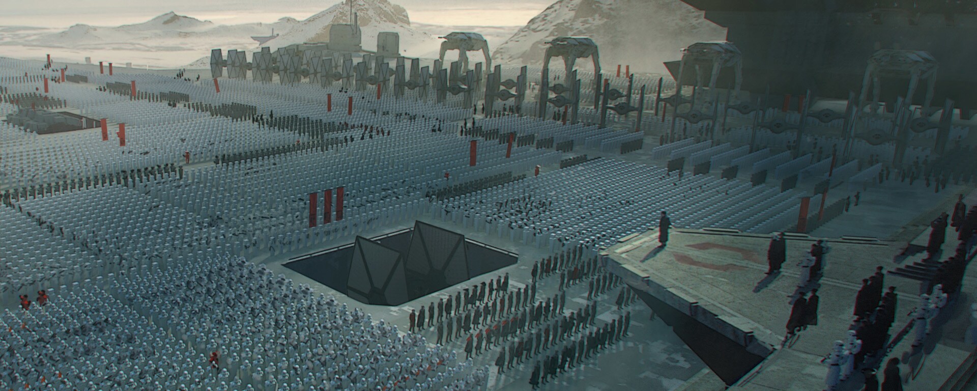The First Order on Starkiller Base concept art by James Clyne.