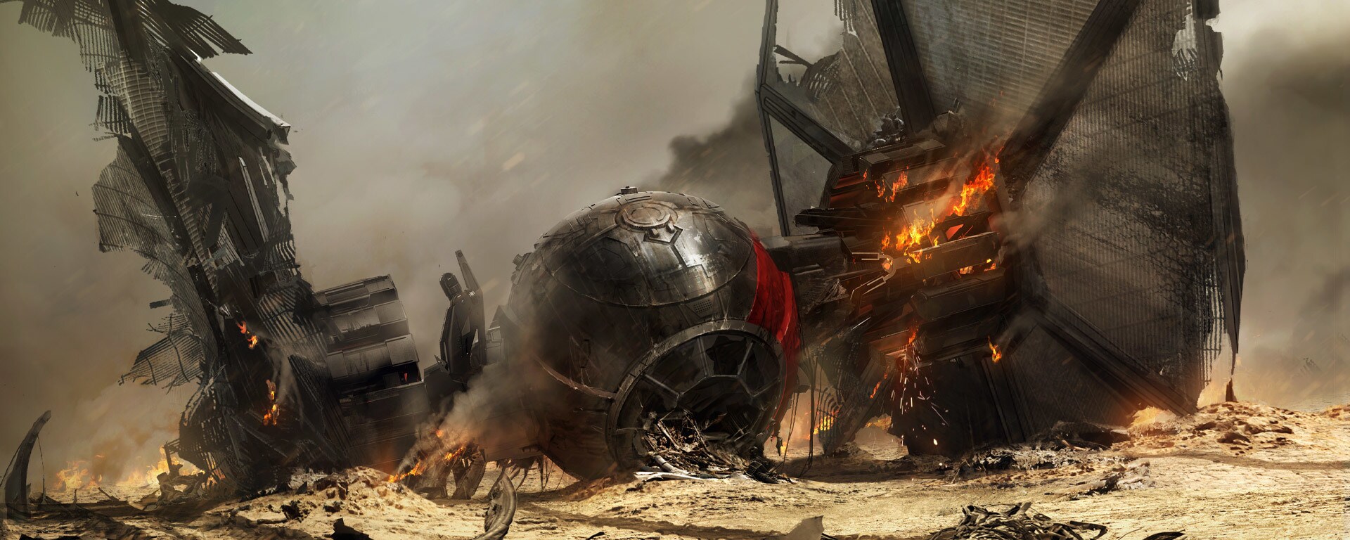 Special Forces TIE fighter concept art by Andrée Wallin.