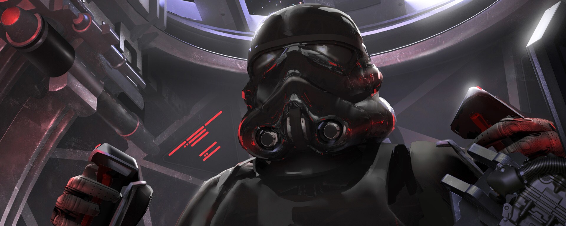 First Order TIE fighter pilot concept art by Ryan Church.