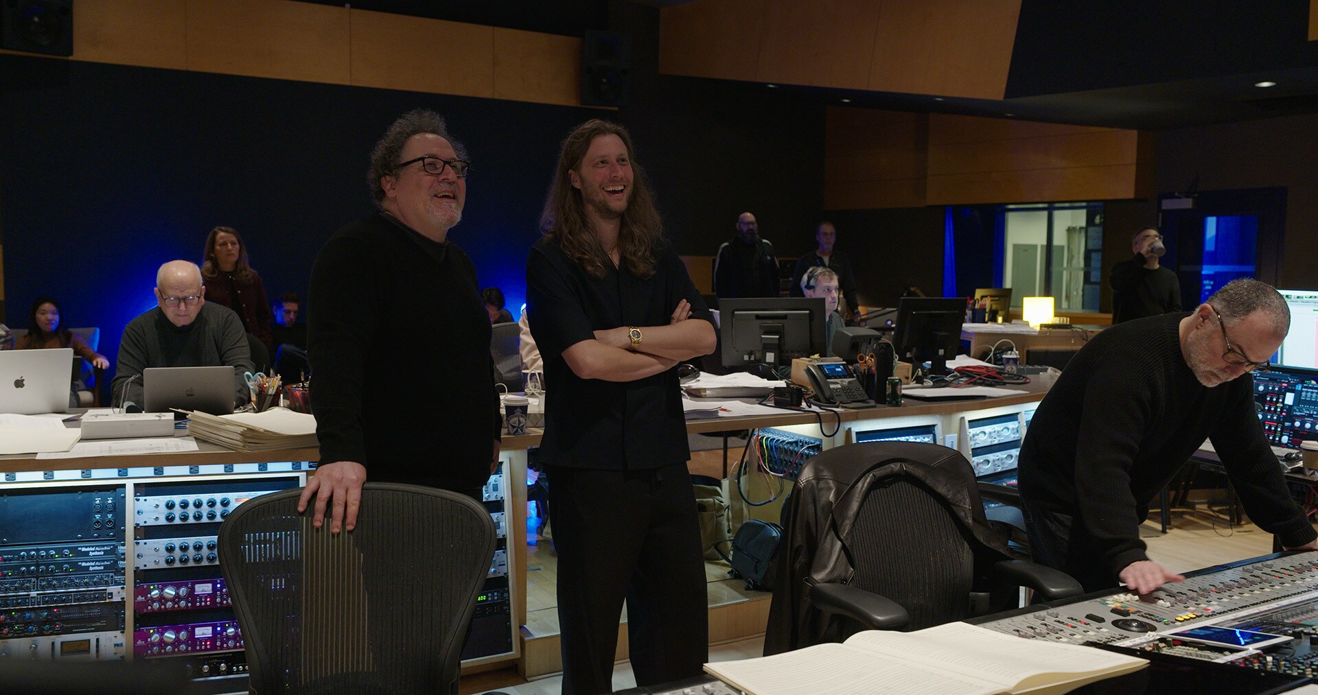 Star Wars: The Mandalorian and Grogu director Jon Favreau and composer Ludwig Göransson.