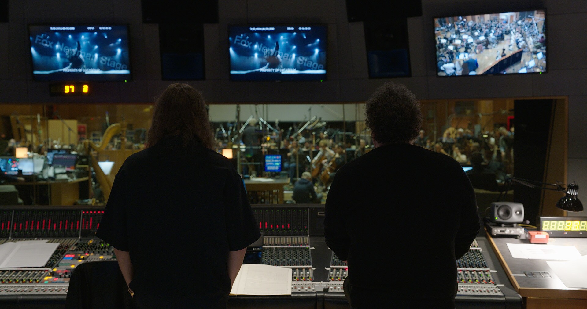 Star Wars: The Mandalorian and Grogu director Jon Favreau and composer Ludwig Göransson.