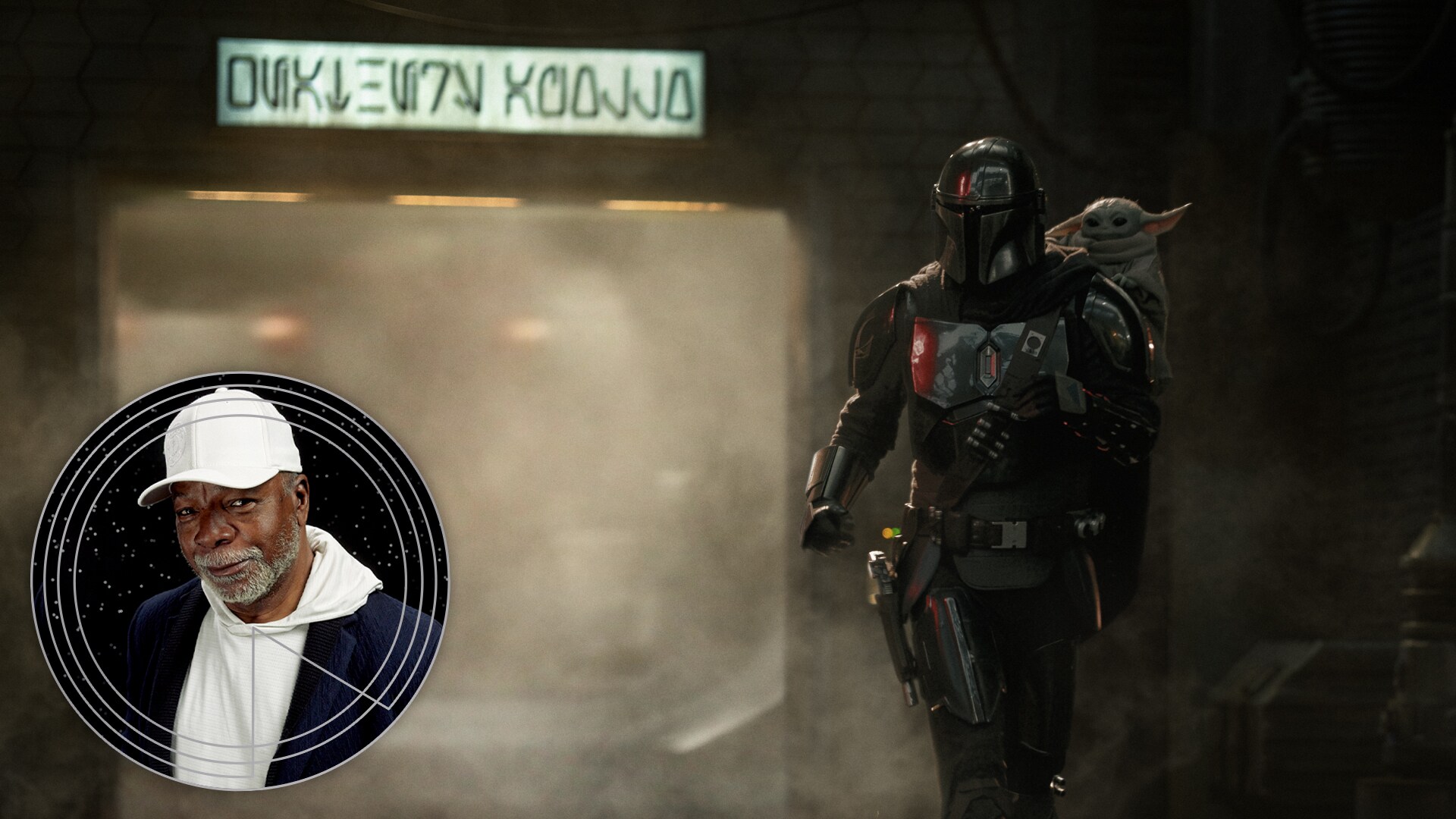 A sign above the doorway leading to the dejarik arena says “Weathers Apollo” in an homage to the late Greef Karga actor Carl Weathers who famously portrayed Apollo Creed in the Rocky franchise.