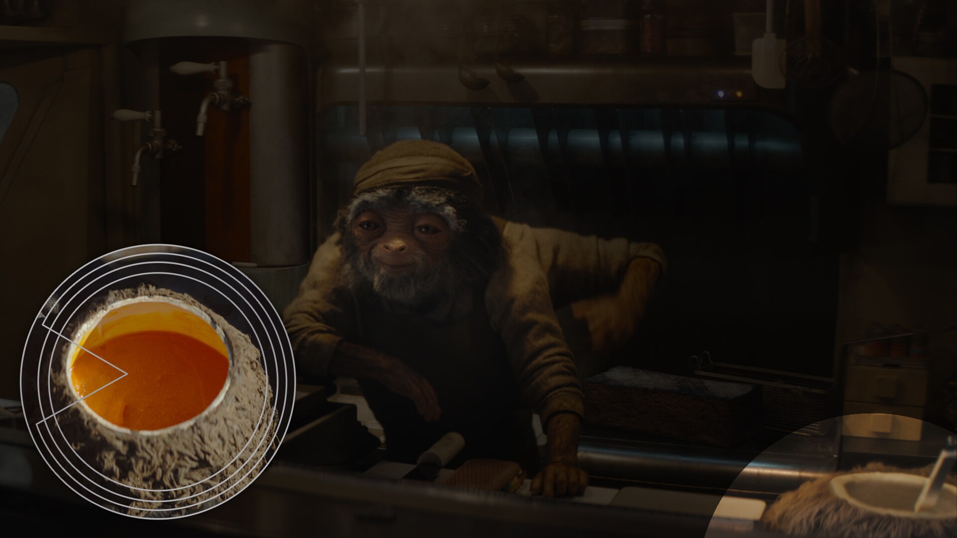 Hugo Durant keeps a mudhorn egg in his stall. Fans may remember another mudhorn egg that featured prominently in Season 1 of The Mandalorian, in Chapter 2 “The Child.”