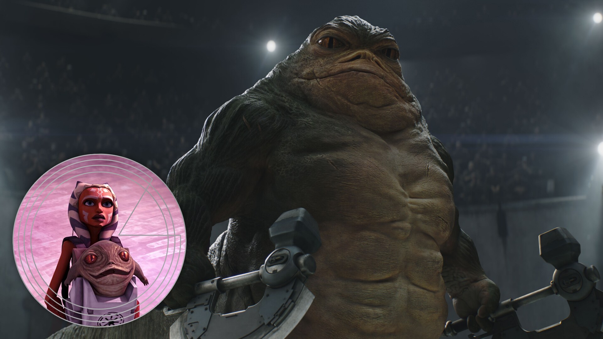 Rotta the Huttlet first appeared in the Star Wars: The Clone Wars animated film directed by Dave Filoni.