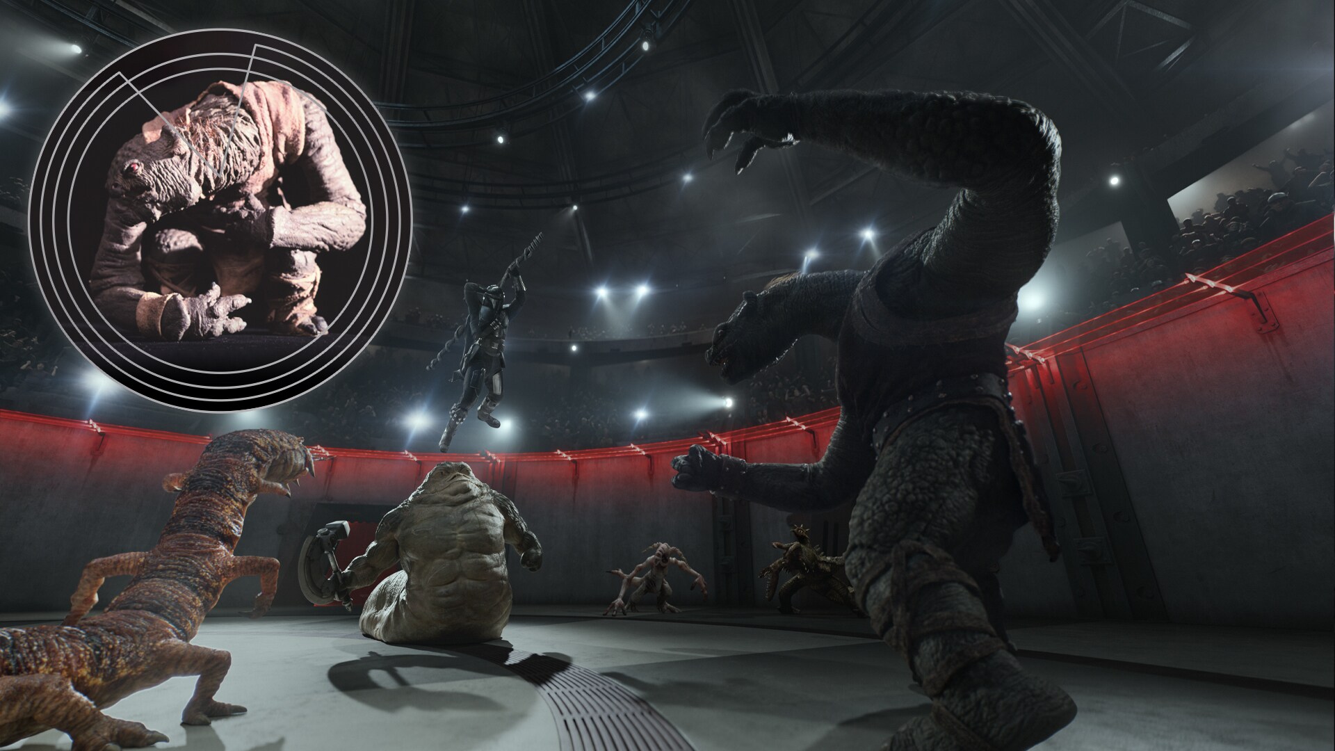 The dejarik chess creatures in The Mandalorian and Grogu and A New Hope.