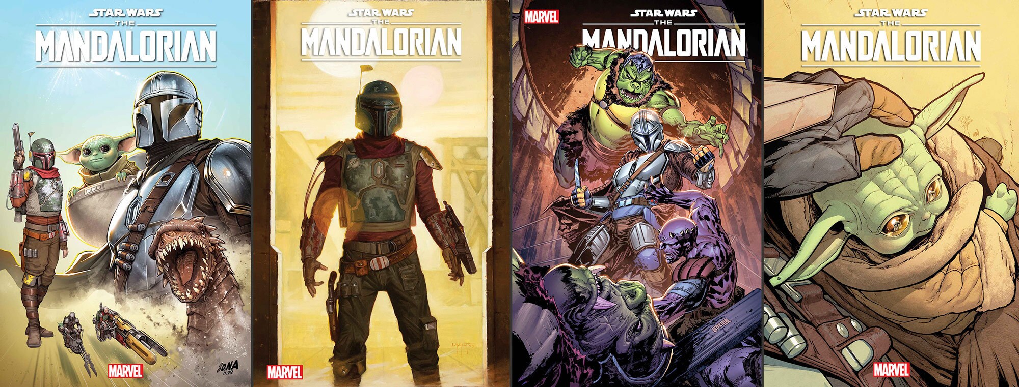 Star Wars: The Mandalorian Season 2 #1 covers