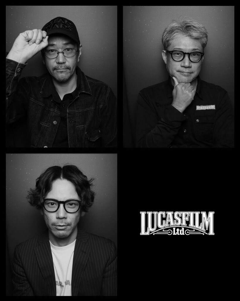 Kenji Kamiyama, Shunsuke Tada et Hitoshi Ito, équipe créative du Neuvième Jedi