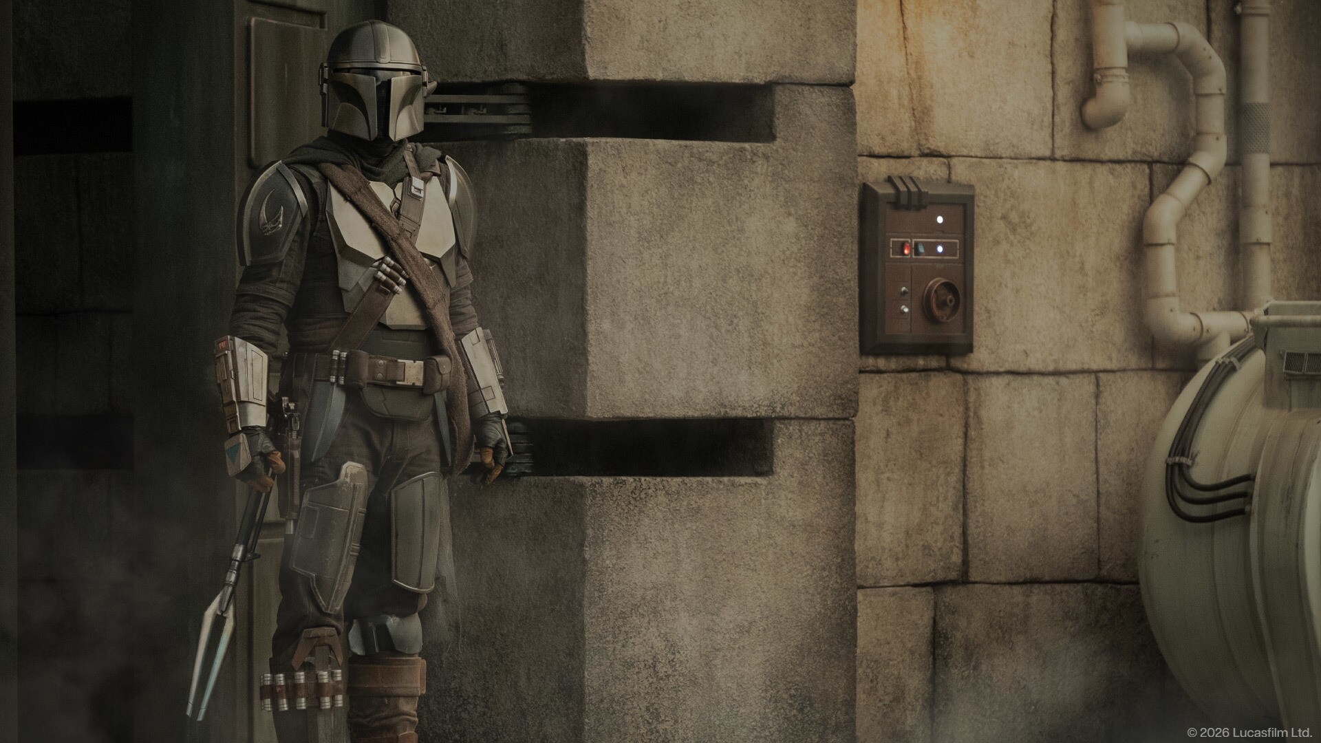 The Mandalorian on Corvus.