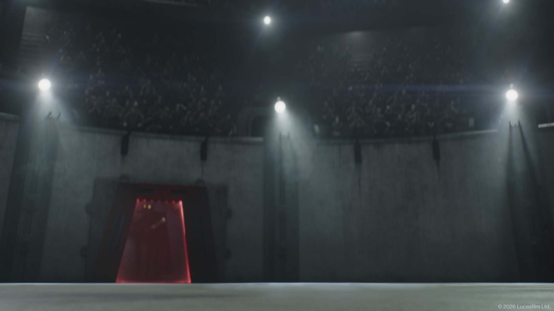 An arena in Star Wars: The Mandalorian and Grogu.