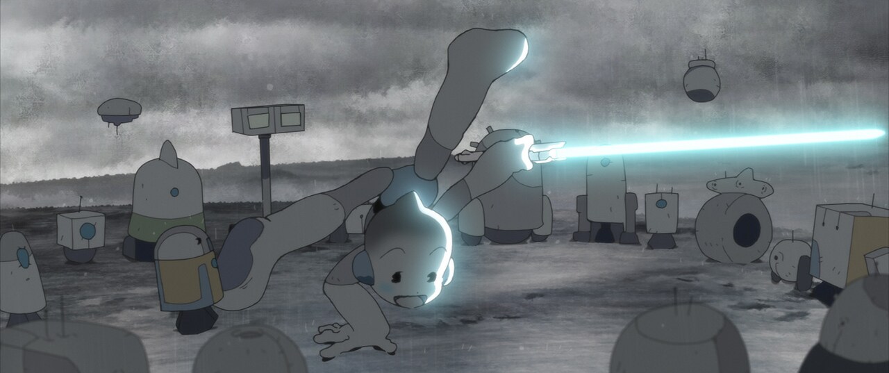 T0-B1 and his droid friends from “T0-B1”