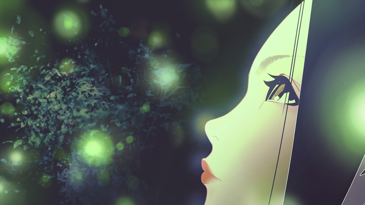 Nakime concept art by Kazuma Teshigahara, Mizuha Ii, and Yoshikatsu Matsumoto.