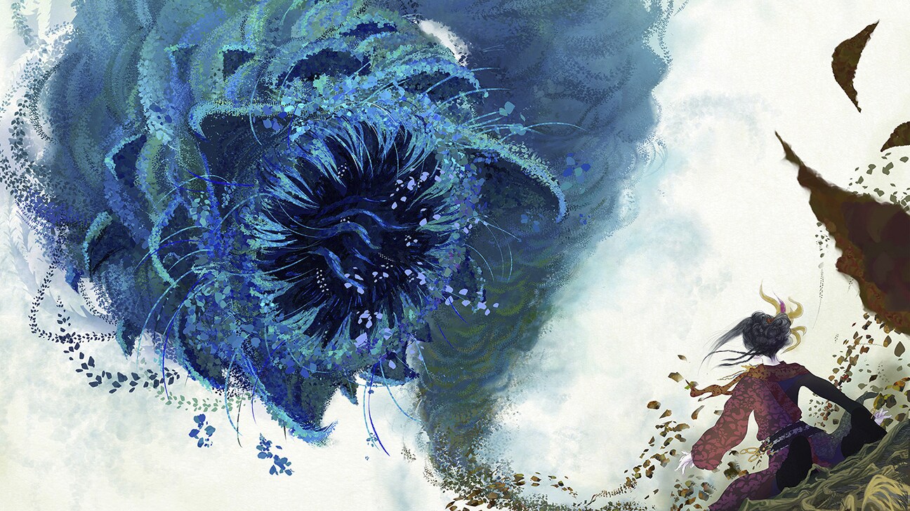 Nakime concept art by Makiko Nanke.