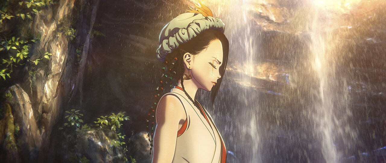 Nakime on her path in “The Bird of Paradise”.