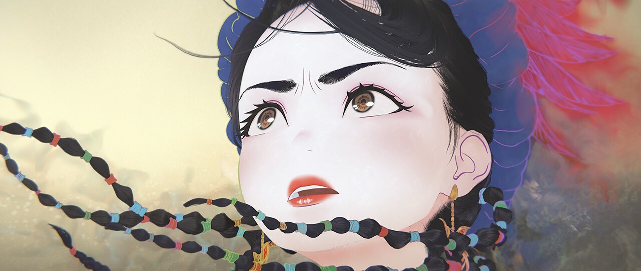 A close up of Nakime.