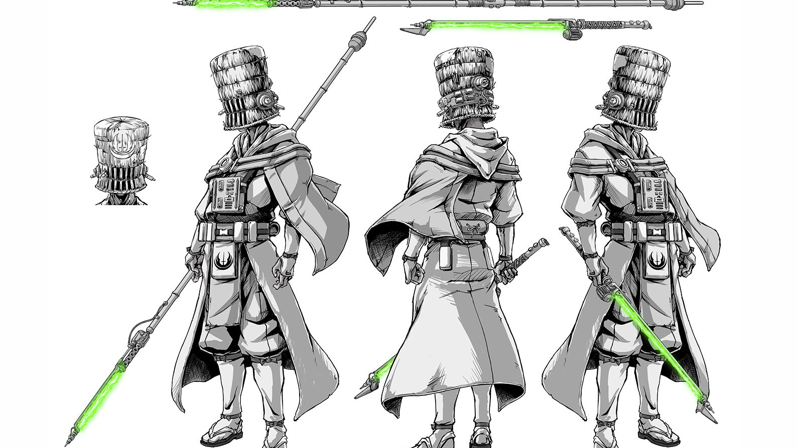 Crusaders concept art by Takashi Okazaki.