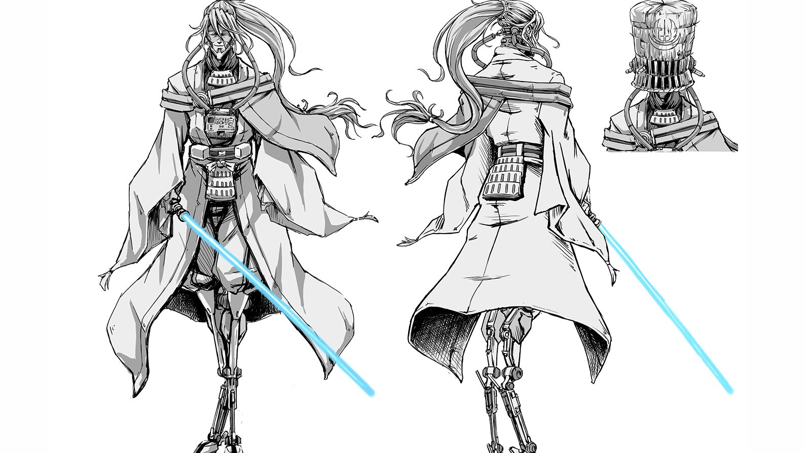 Grand Master concept art by Takashi Okazaki.