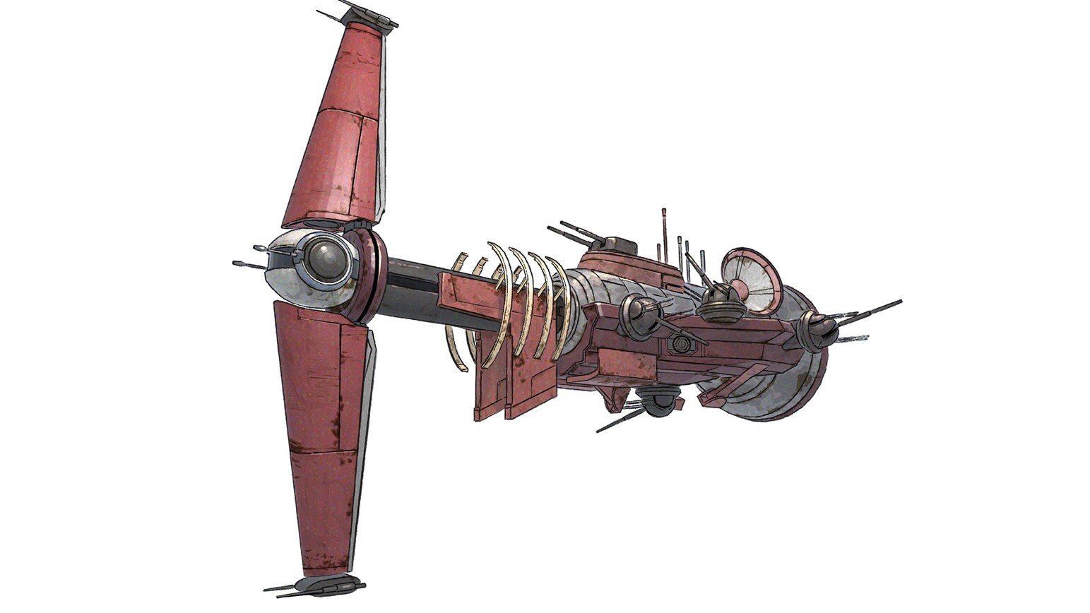 Jedi Hunter ship exterior concept art by Hiroki Shinagawa.