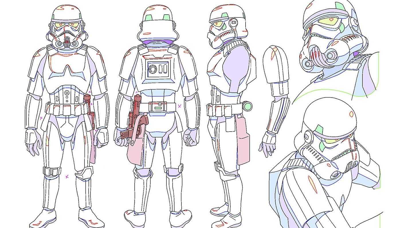 Stormtroopers concept art by Tadashi Hiramatsu.