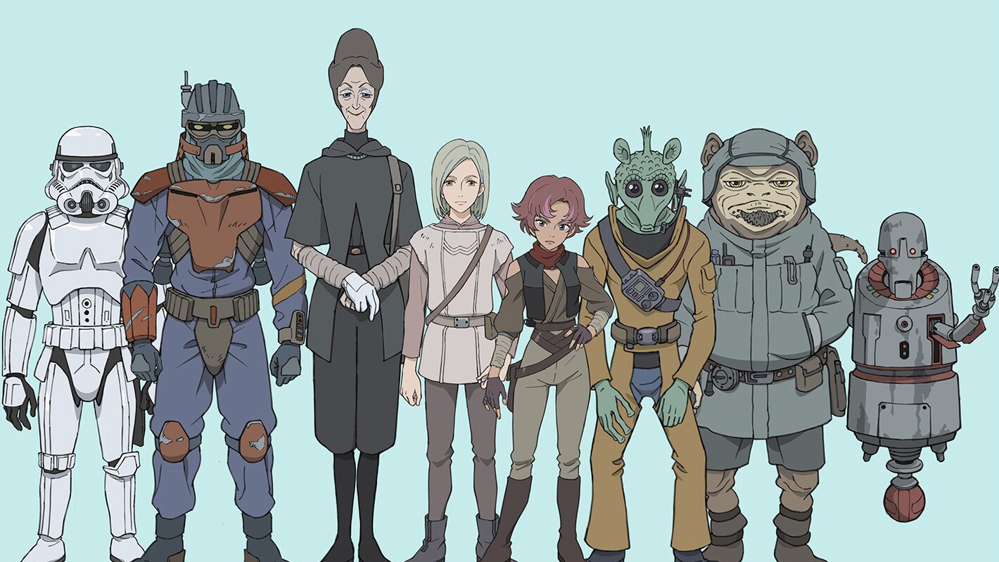 Character comparison concept art by Tadashi Hiramatsu.
