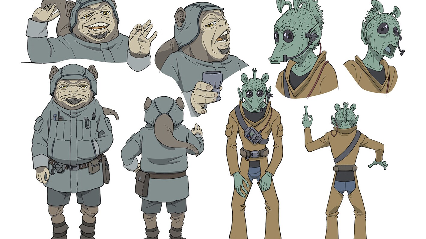 Ba'ken and Goghzun concept art by Tadashi Hiramatsu.