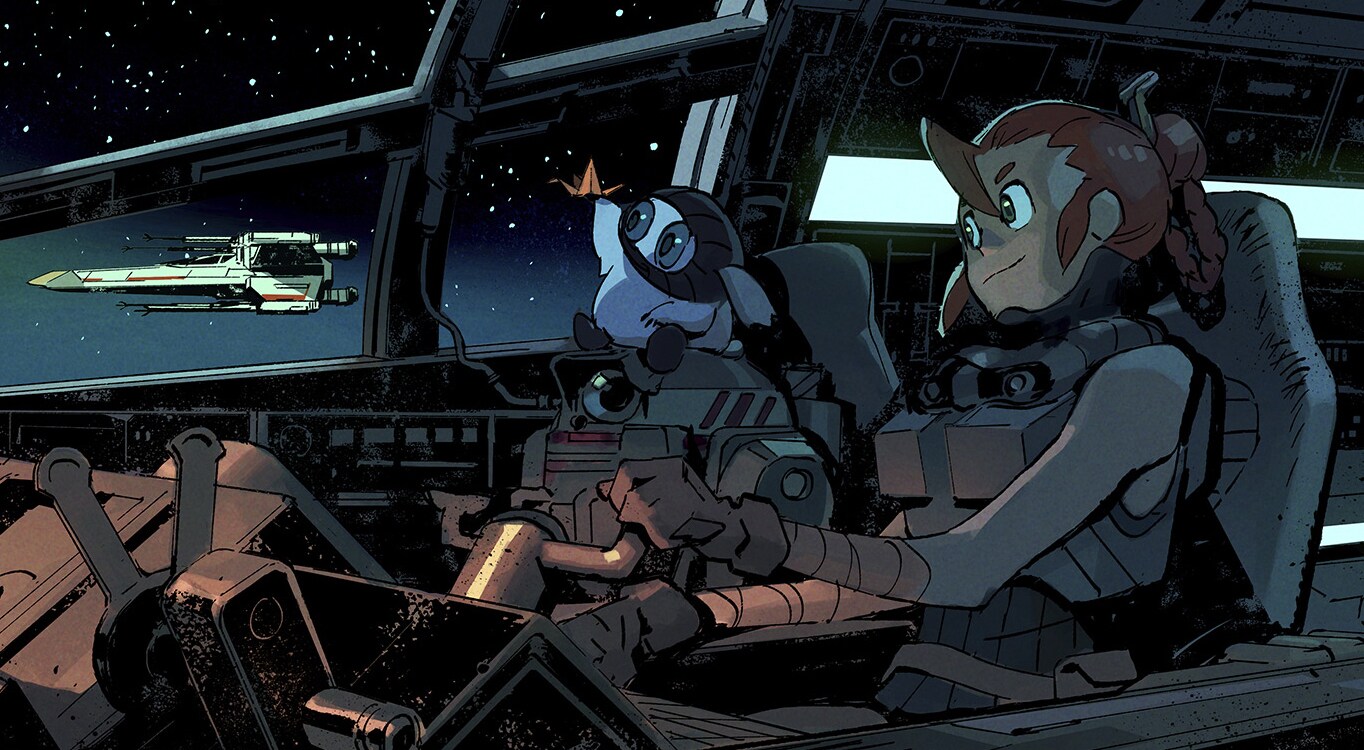 X-wing Starfighters concept art by Khang Le.