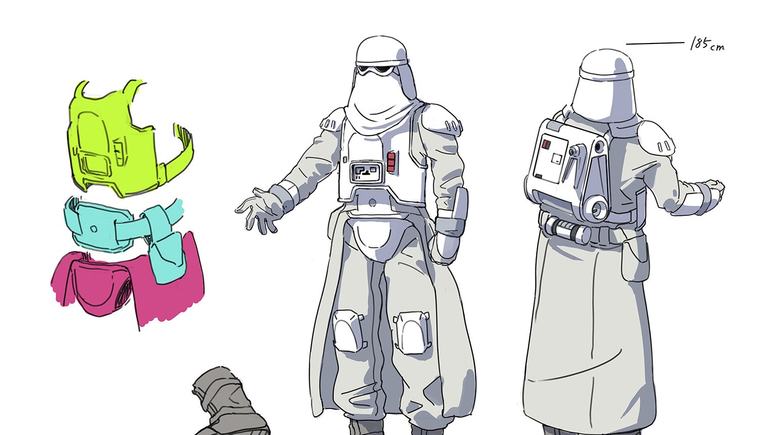 Snowtrooper concept art by Shinya Mizuno.