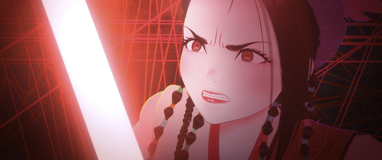 A scene from “The Bird of Paradise” episode in Star Wars: Visions Volume 3.