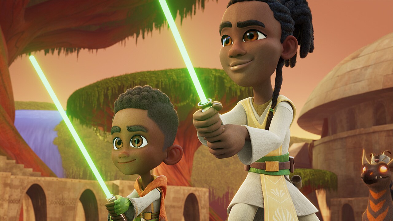 Bell and Kai on Star Wars: Young Jedi Adventures.