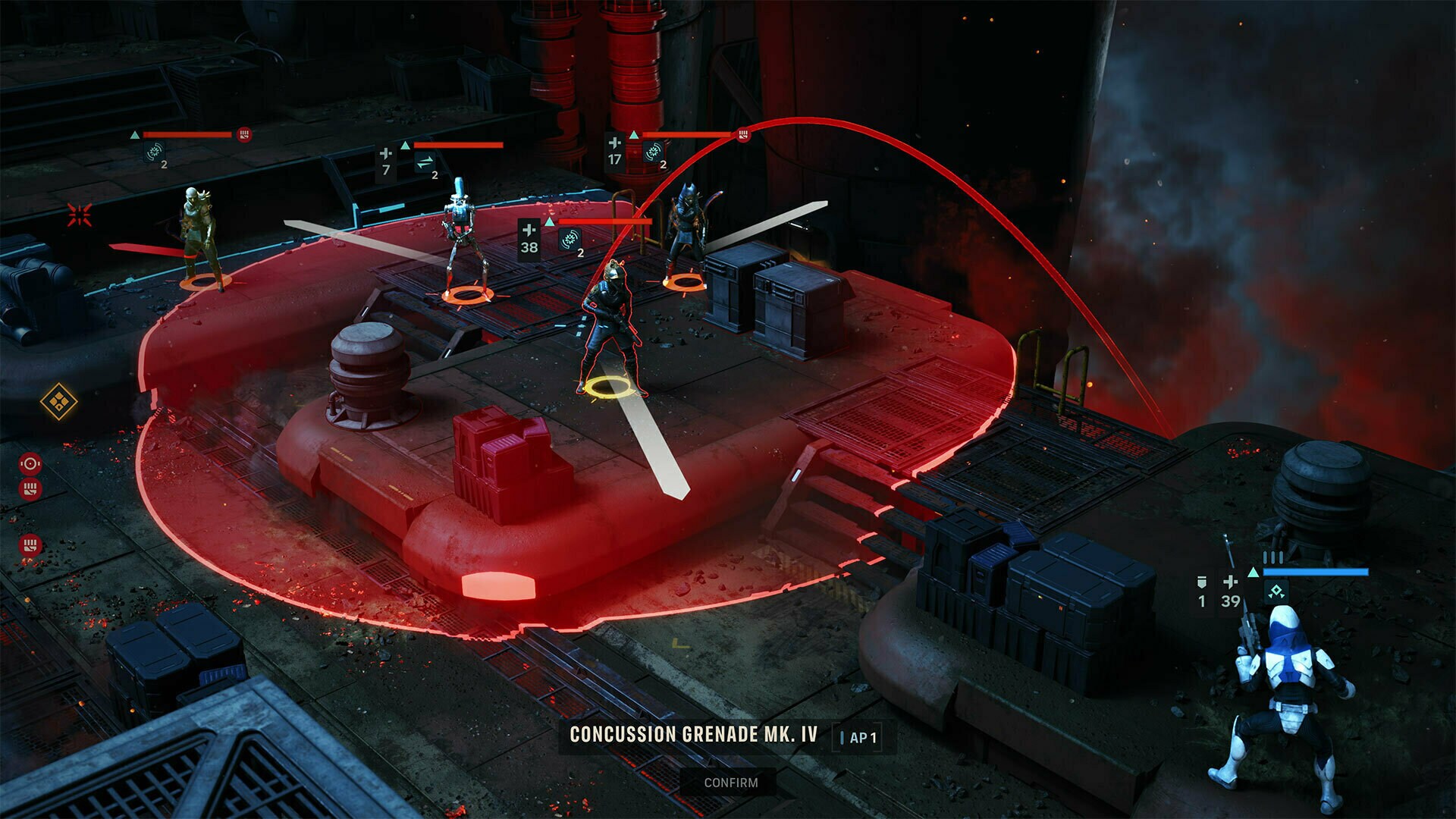 Luco throws a concussion grenade.