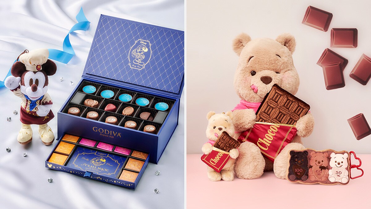 ディズニーストアとゴディバの共同制作によるオリジナルチョコレートが初登場！ショコラティエ姿のミッキーをデザインしたバレンタインのコレクションを1月9日(金)より順次発売＜ディズニーストア＞