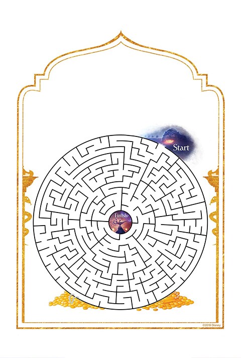 An Aladdin themed maze