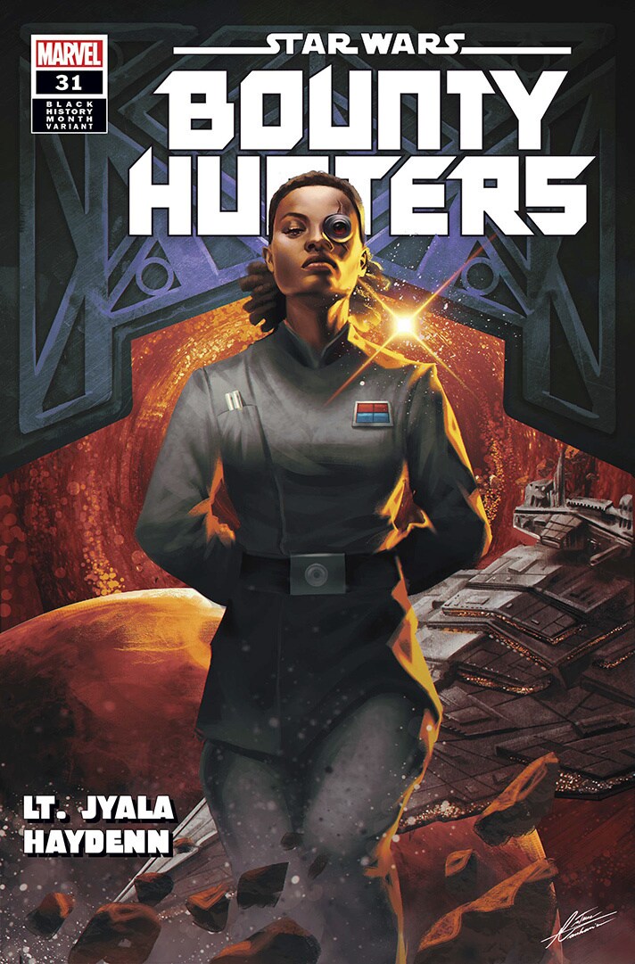STAR WARS: BOUNTY HUNTERS #31 BLACK HISTORY MONTH VARIANT COVER BY MATEUS MANHANINI