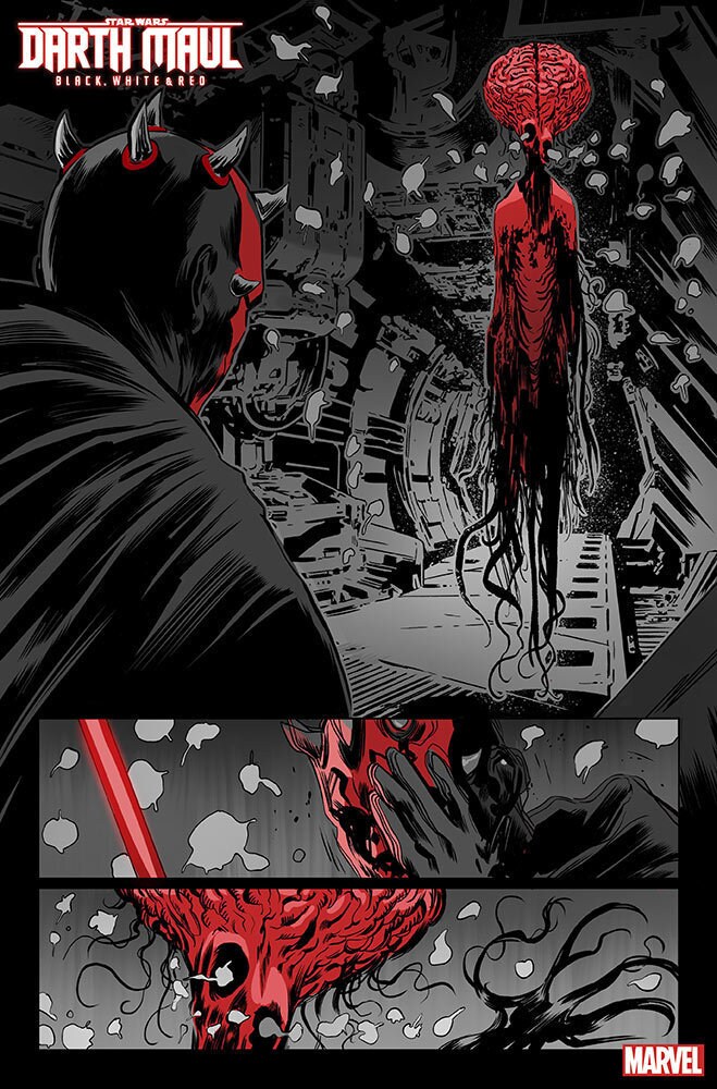 Darth Maul – Black, White & Red #1 preview page