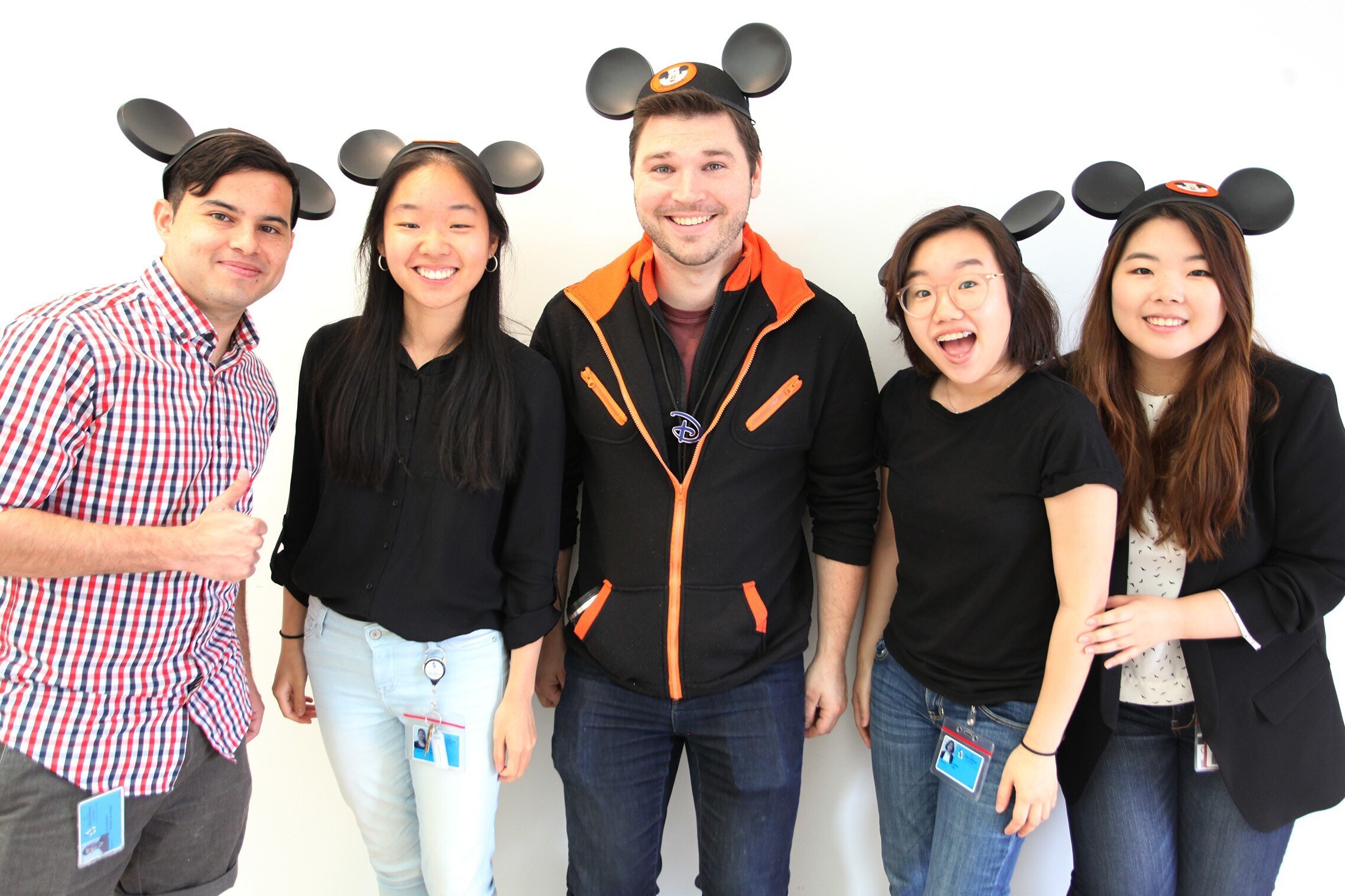 CG and Art Interns Alex Rivera, Felicia Chen, Casey Kelly, Hannah Kim, and Chrisy Baek. 