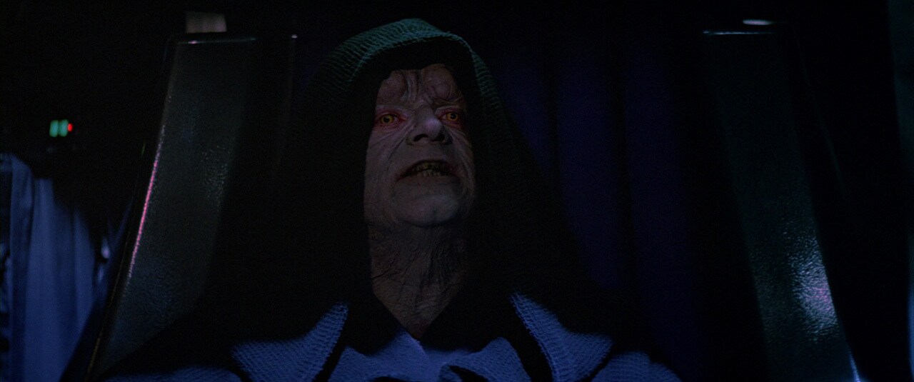 Palpatine looks to Luke