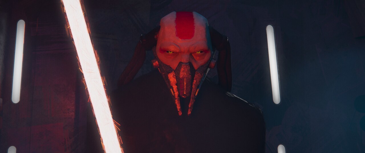 A Sith Master from the Star Wars: Visions short "Sith."
