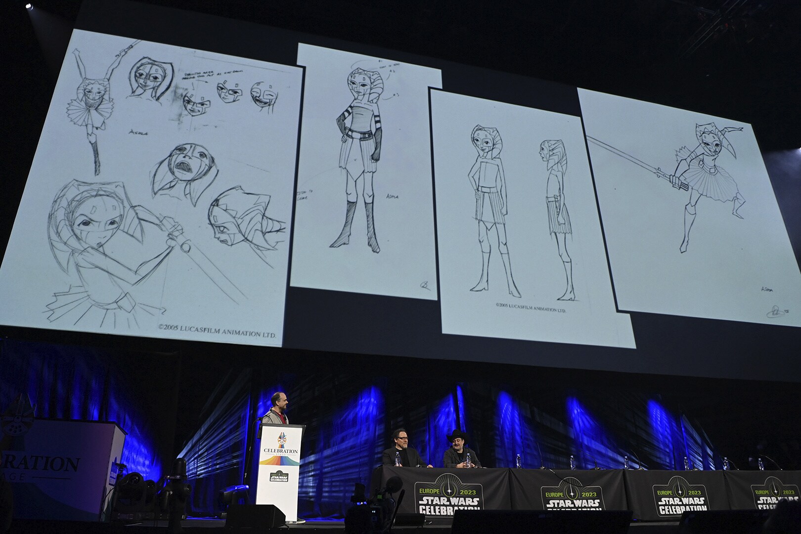 Ahsoka concept art shown at the Ahsoka panel