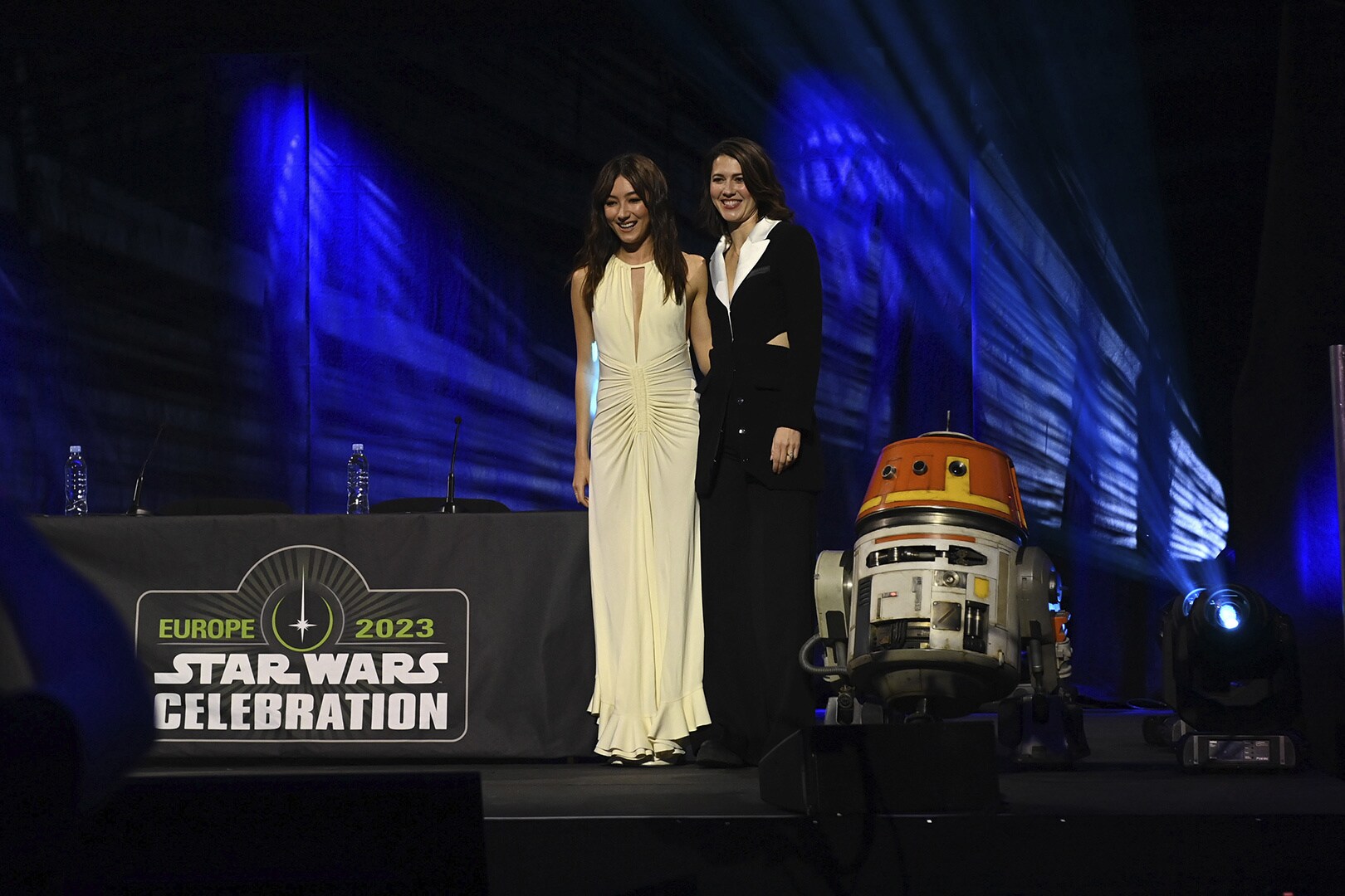 Sabine Wren (played by Natasha Liu Bordizzo) and Hera Syndulla (played by Mary Elizabeth Winstead) also joined the panel.