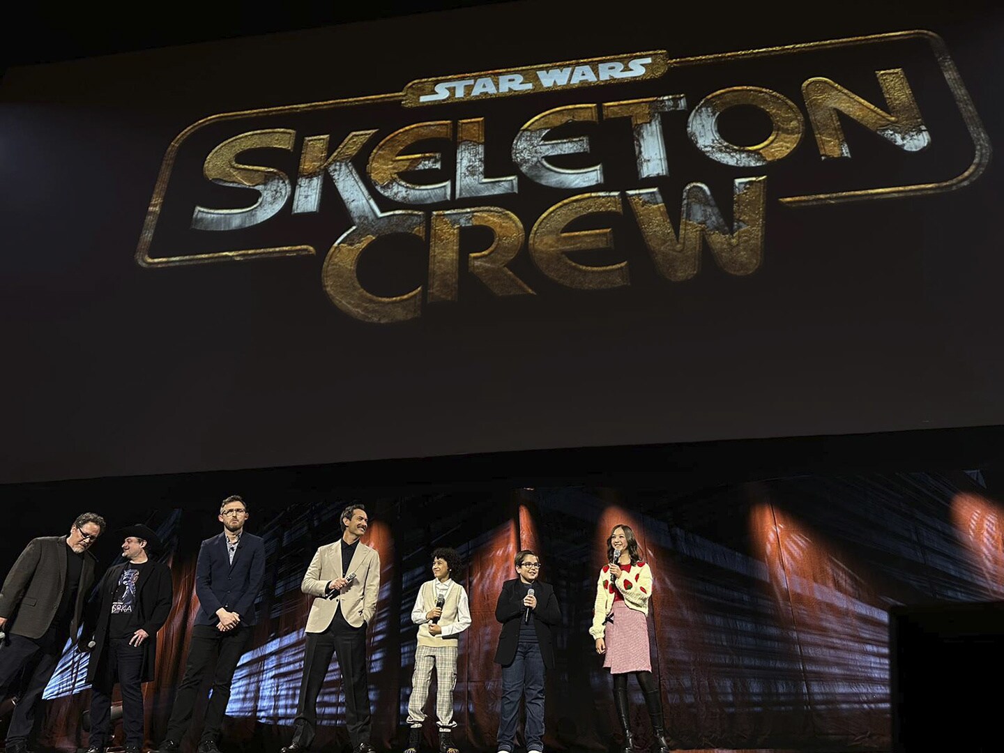 The cast of Skeleton Crew took the stage together for the first time at Star Wars Celebration!