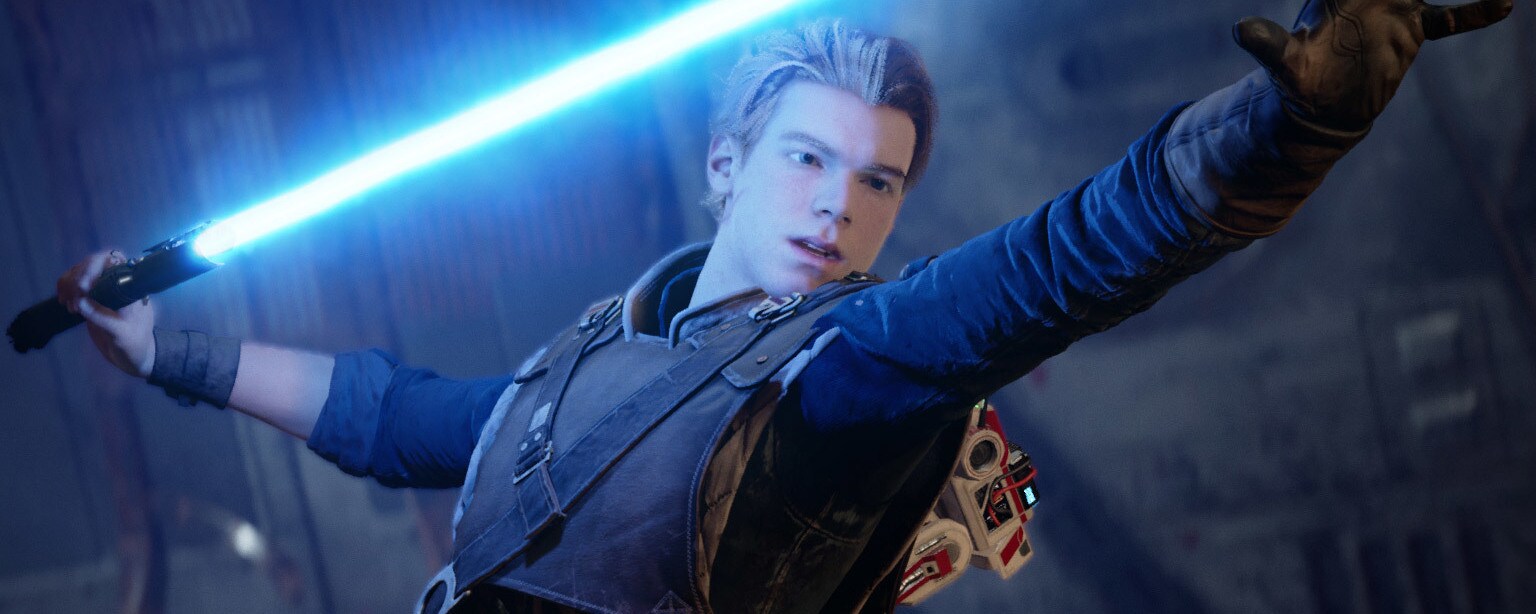 Star Wars Jedi: Fallen Order screenshot - Cal with lightsaber