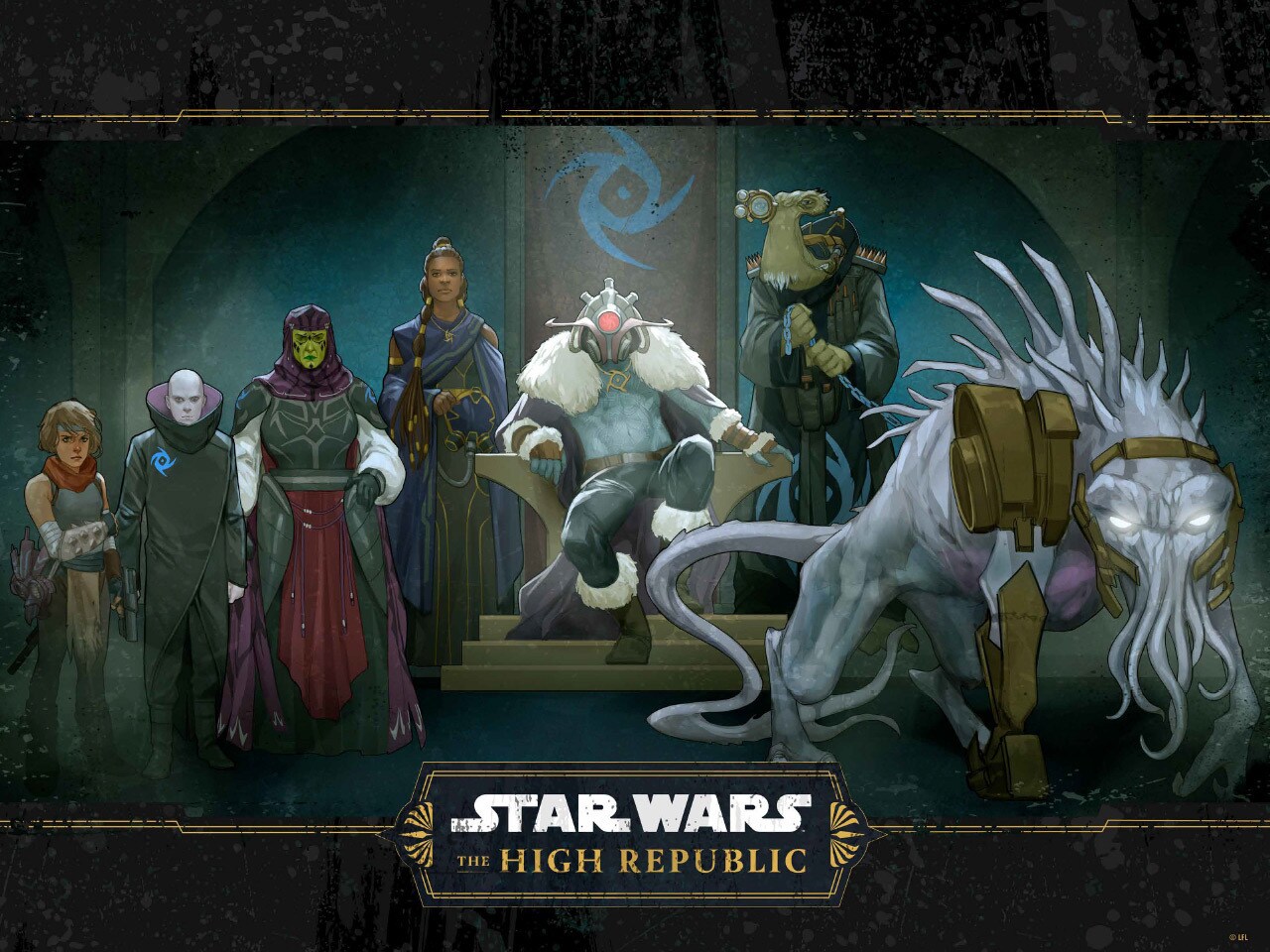 Star Wars: The High Republic poster featuring various characters
