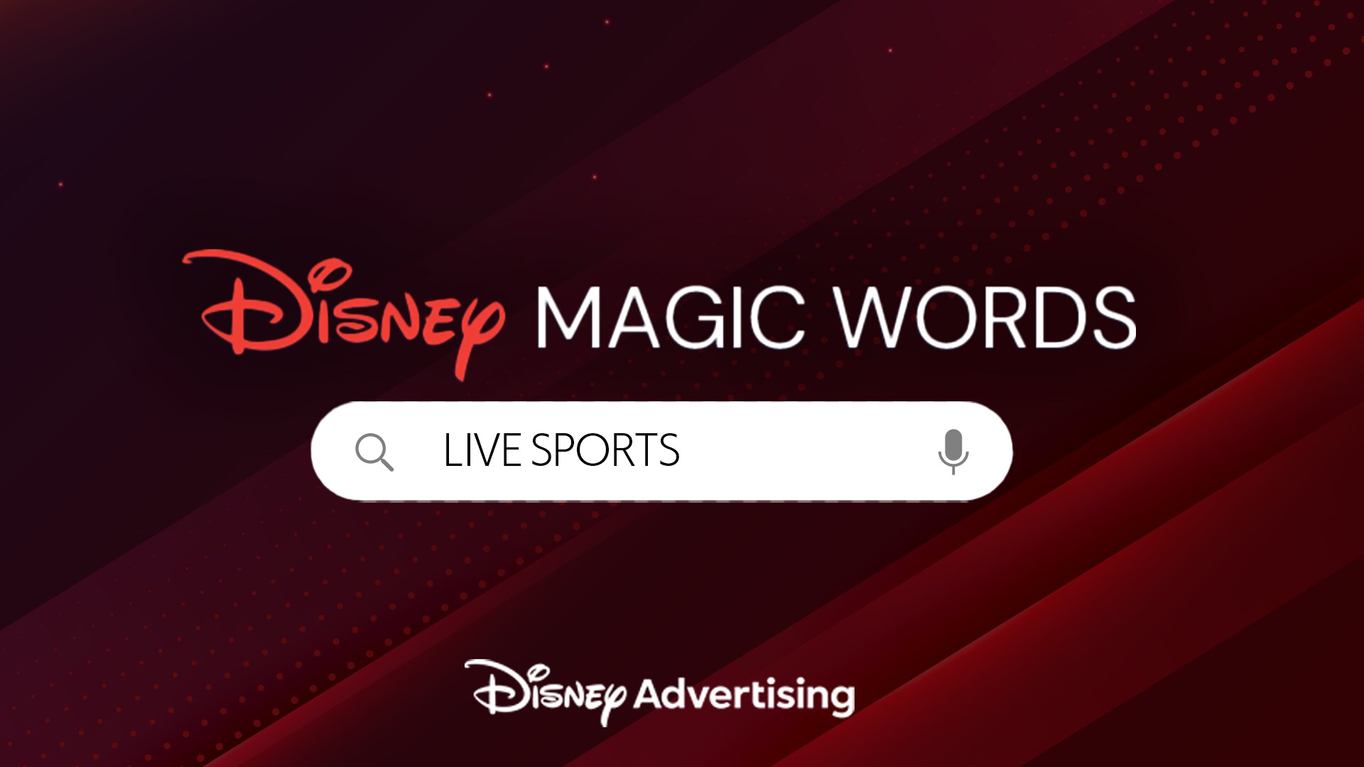 Disney's Magic Words Live: Connecting Moods & Moments in Sports