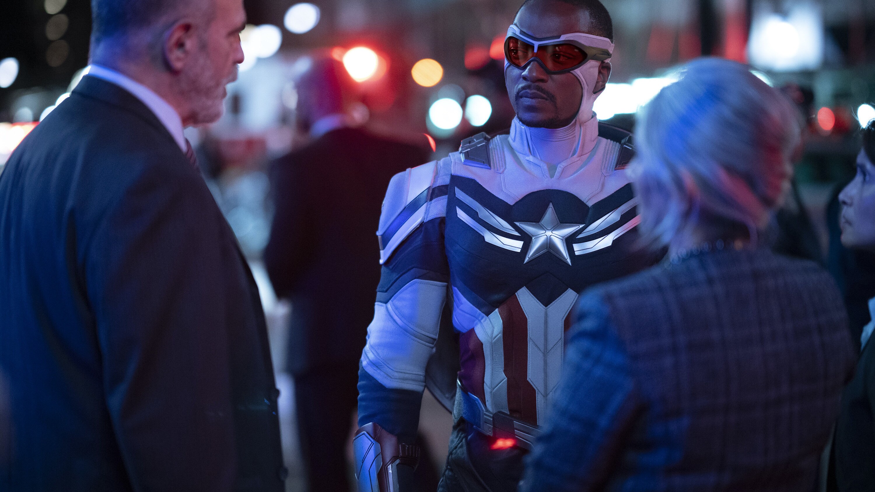 Falcon/Sam Wilson (Anthony Mackie) in Marvel Studios' THE FALCON AND THE WINTER SOLDIER exclusively on Disney+. Photo by Eli Adé. ©Marvel Studios 2021. All Rights Reserved. 