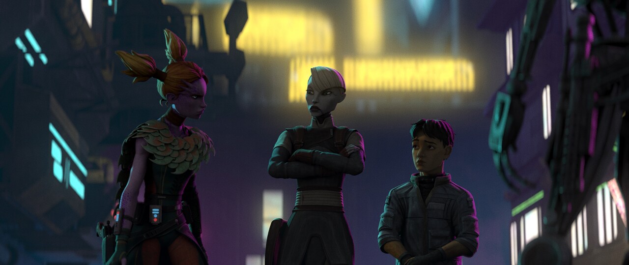 A scene from Star Wars: Tales of the Underworld.